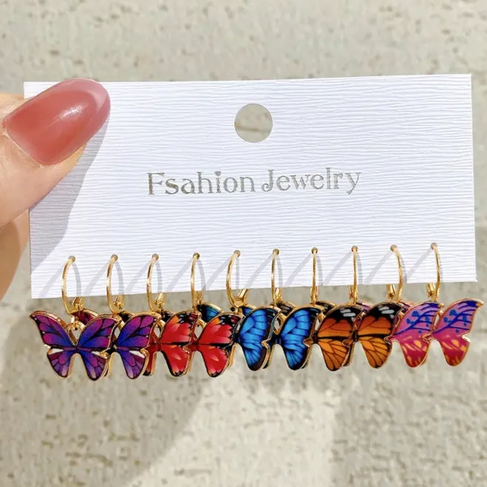 Beautiful Fashion Butterfly Earrings 💜✨💖✨💙✨🧡